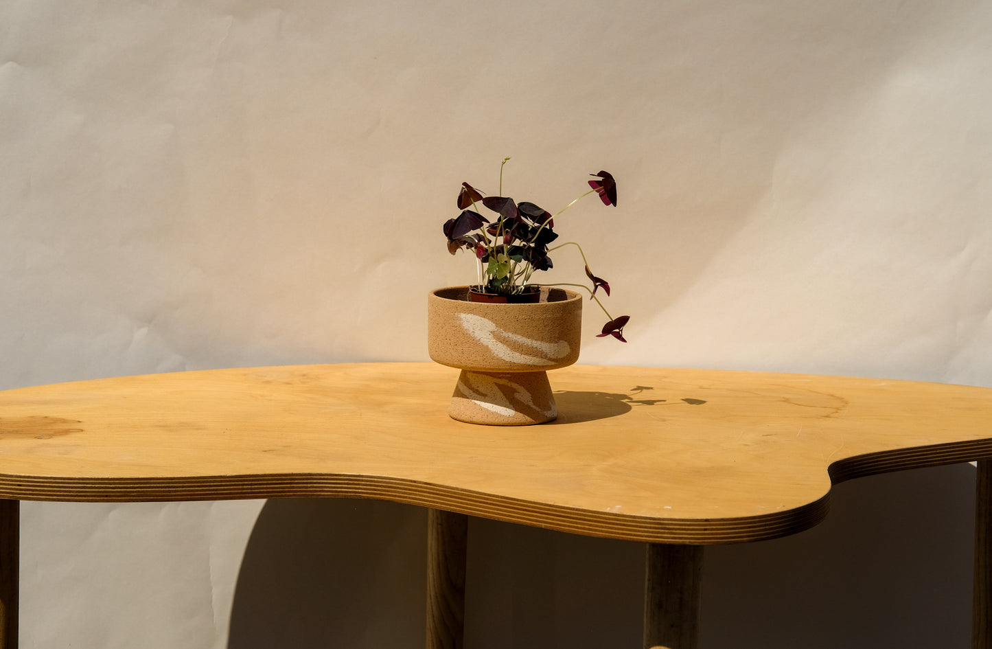 Small Pedestal Planter Desert Splash