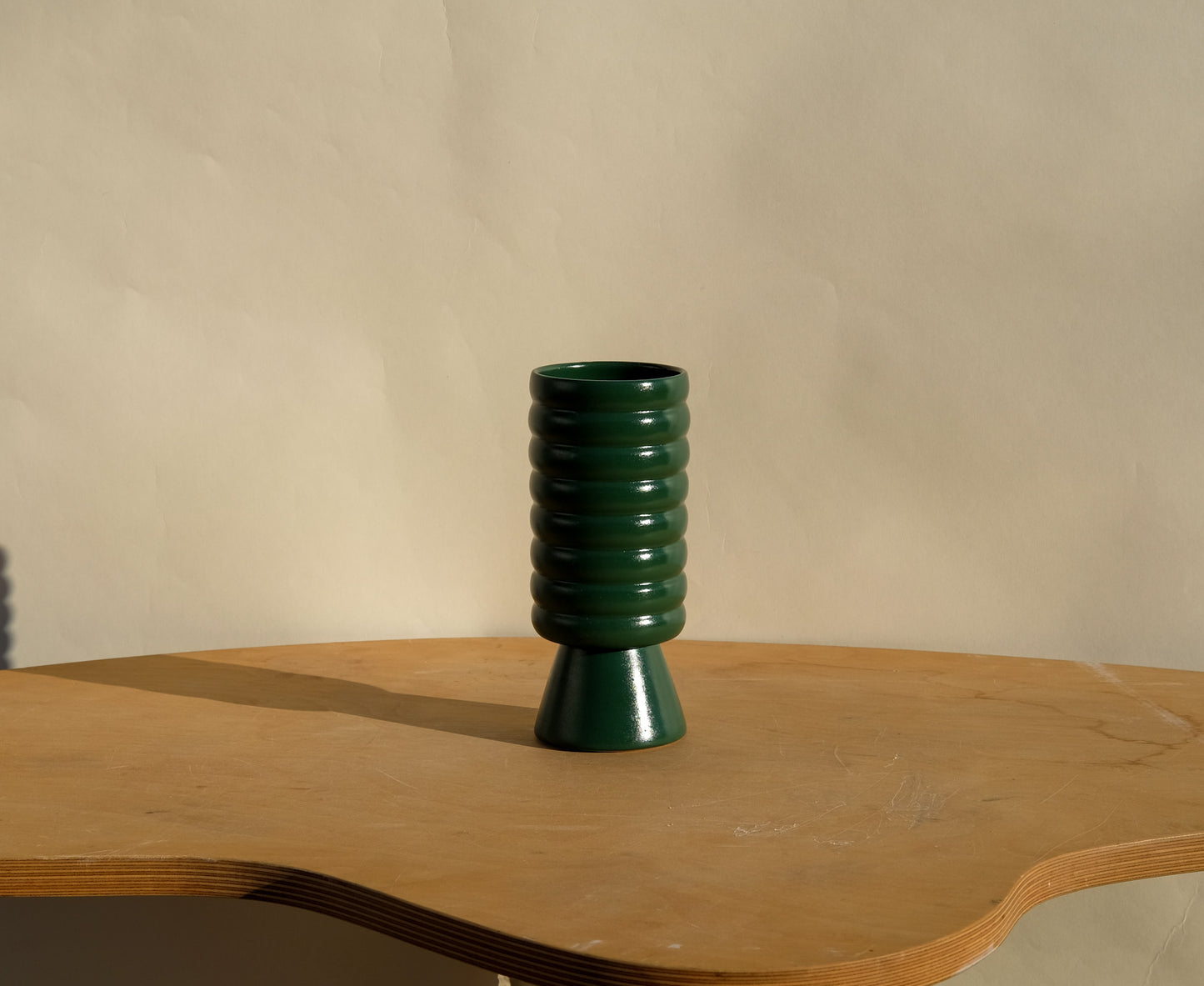 Small Pedestal Planter Lodge Green
