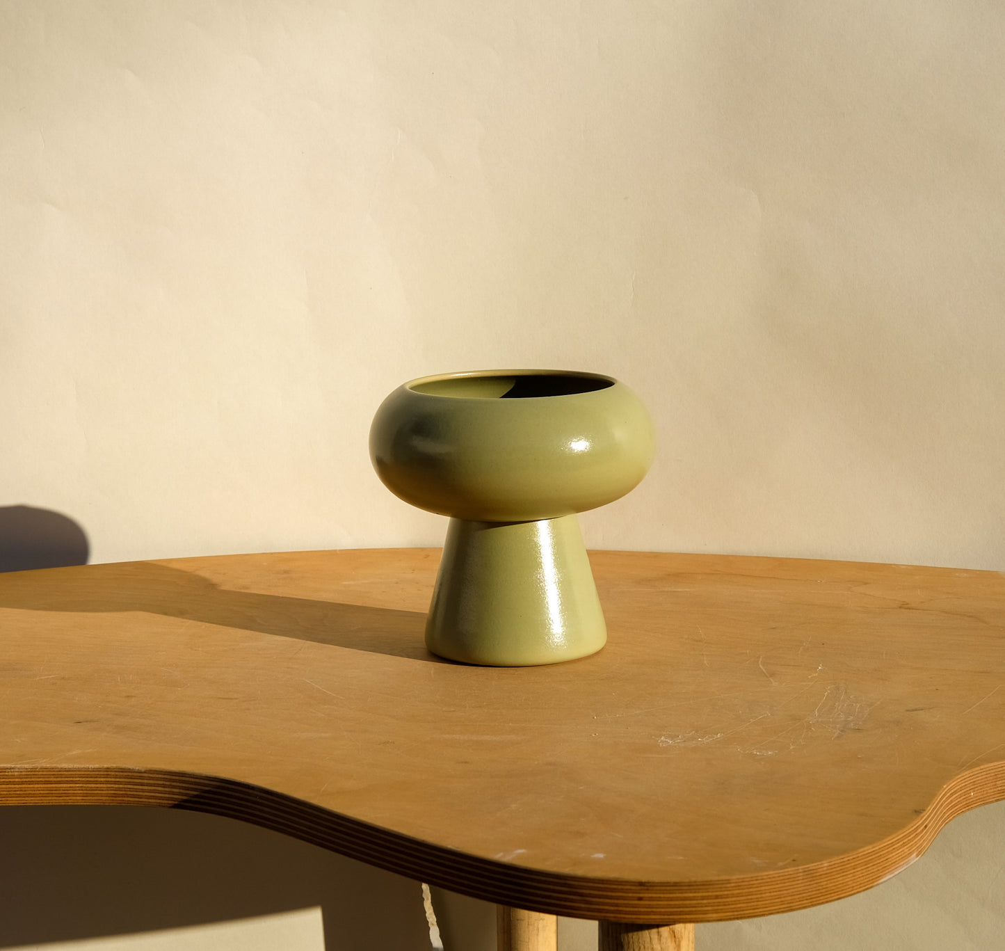 Small Pedestal Planter Sage