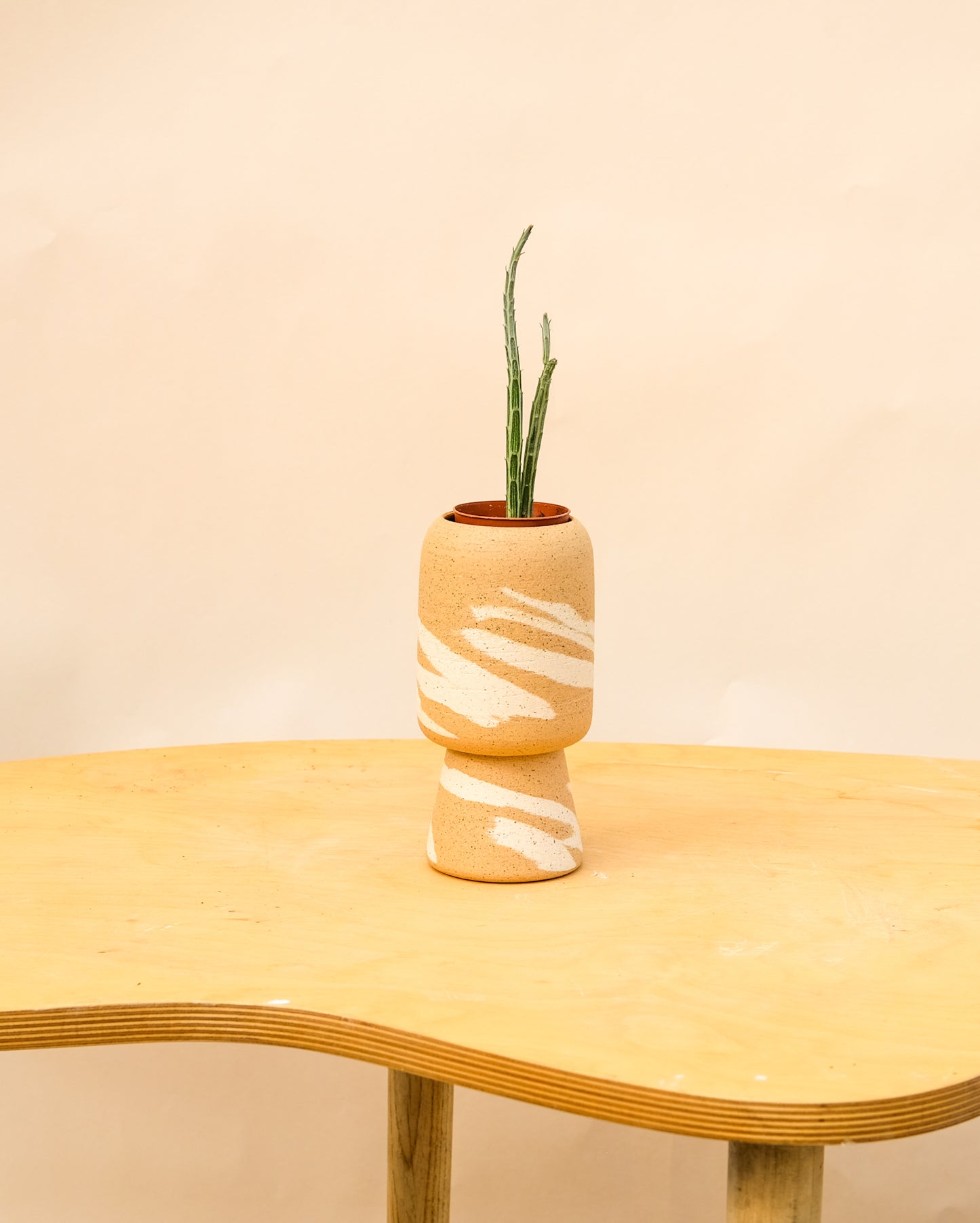 Small Pedestal Planter Desert Splash 14