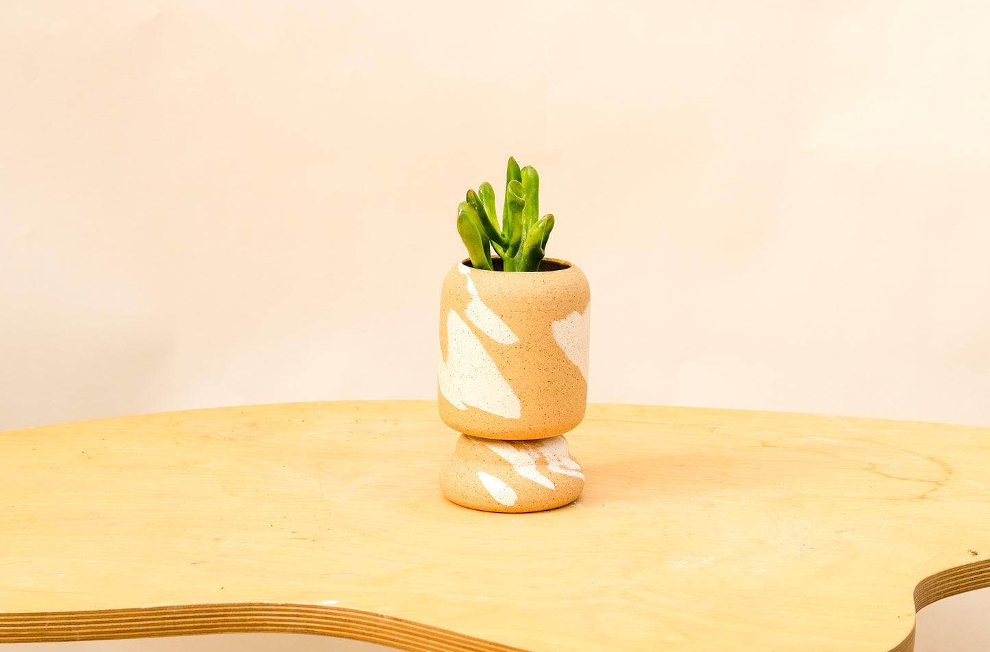 Small Pedestal Planter Desert Splash 18