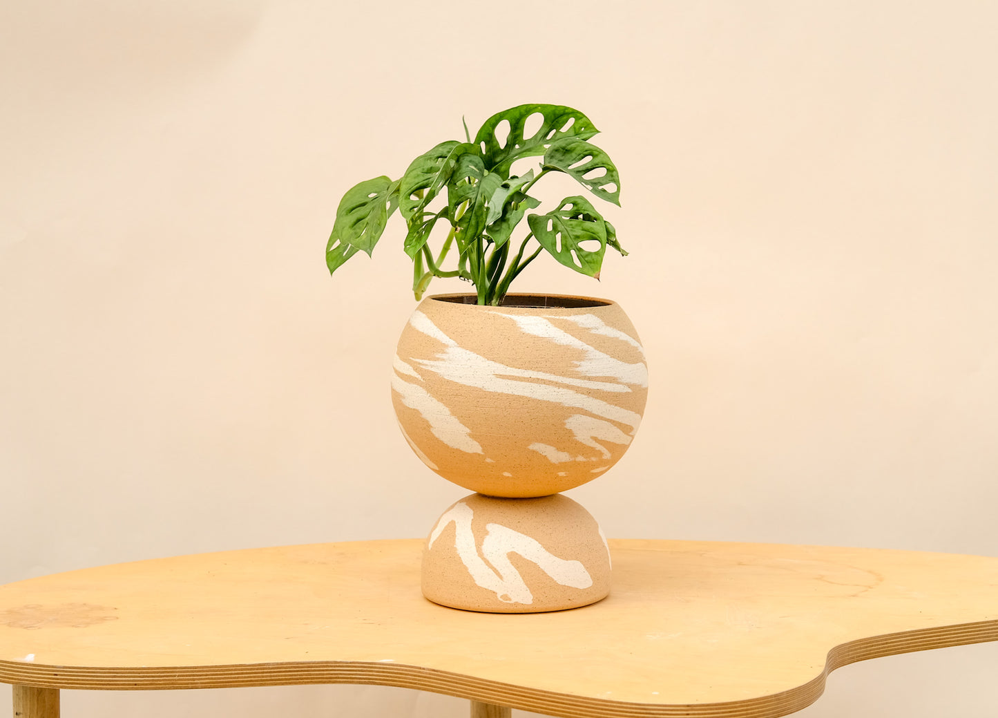 Large Pedestal Planter Desert Splash 5