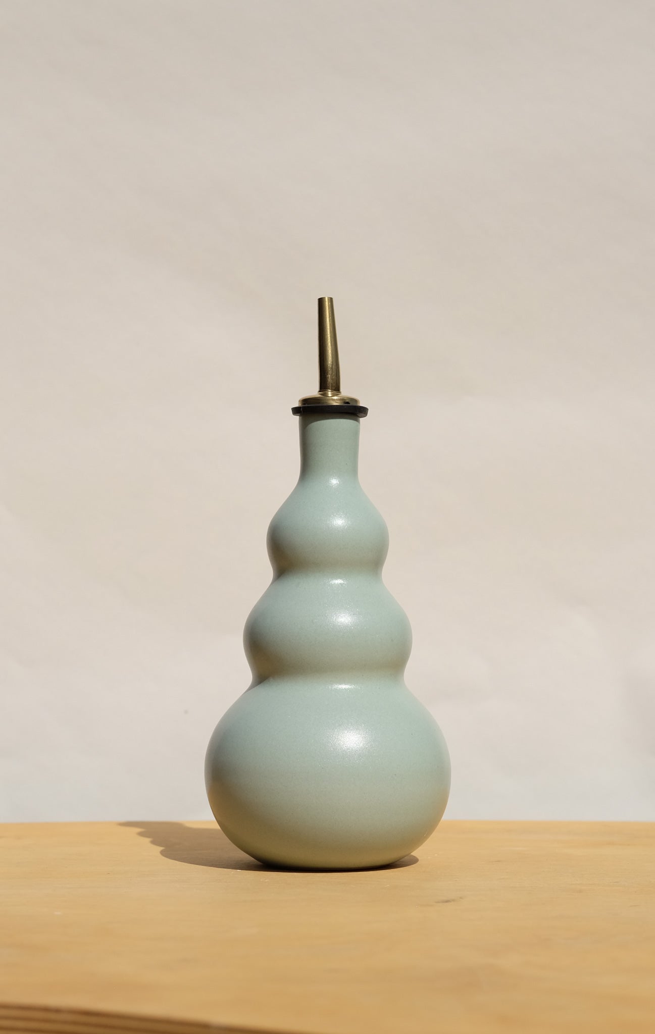Blue Curvy Olive Oil Cruet 1
