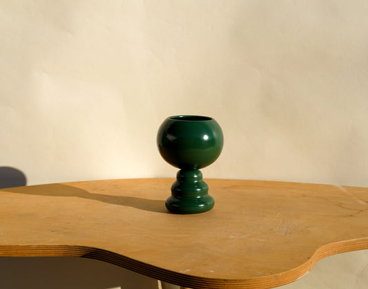 Small Pedestal Planter Lodge Green