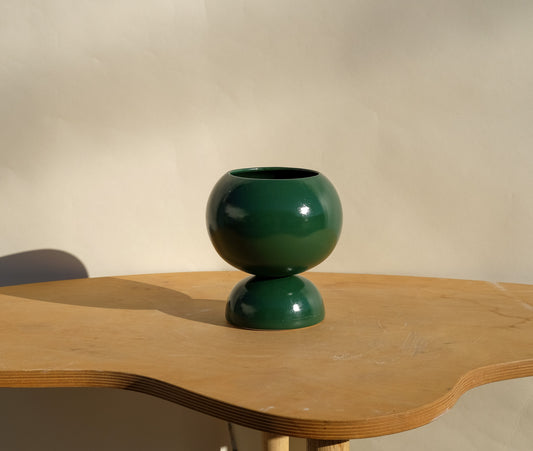 Medium Pedestal Planter Lodge Green