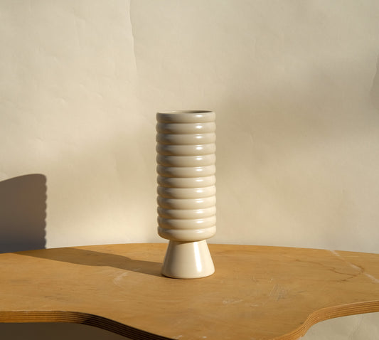 Medium Pedestal Planter Bone