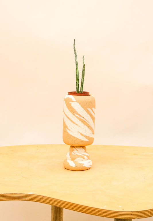 Small Pedestal Planter Desert Splash 3