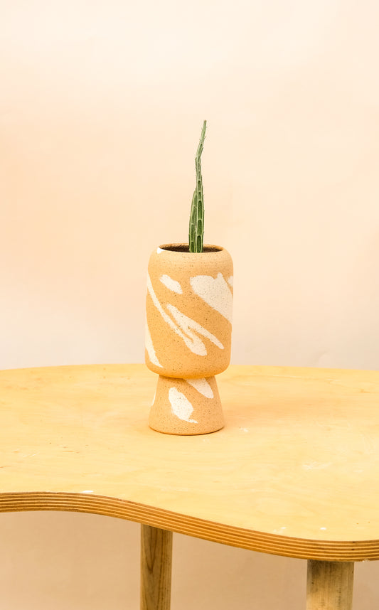 Small Pedestal Planter Desert Splash 8