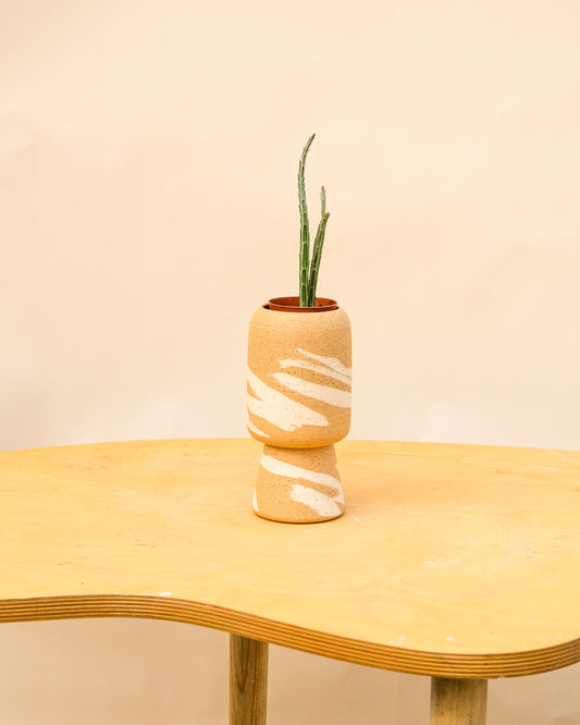 Small Pedestal Planter Desert Splash 14