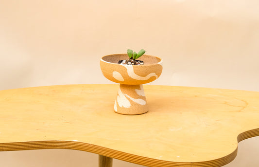 Small Pedestal Planter Desert Splash 16