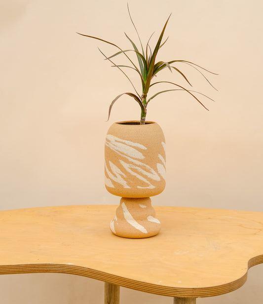 Medium Pedestal Planter Desert Splash 26