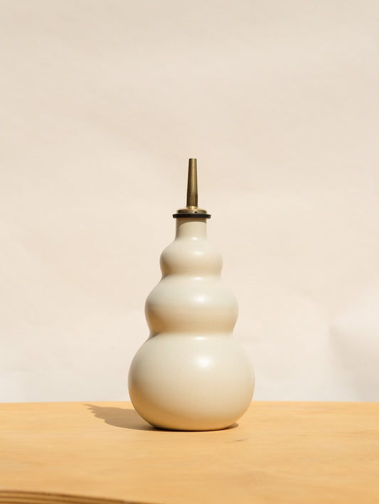 Cream Curvy Olive Oil Cruet 1
