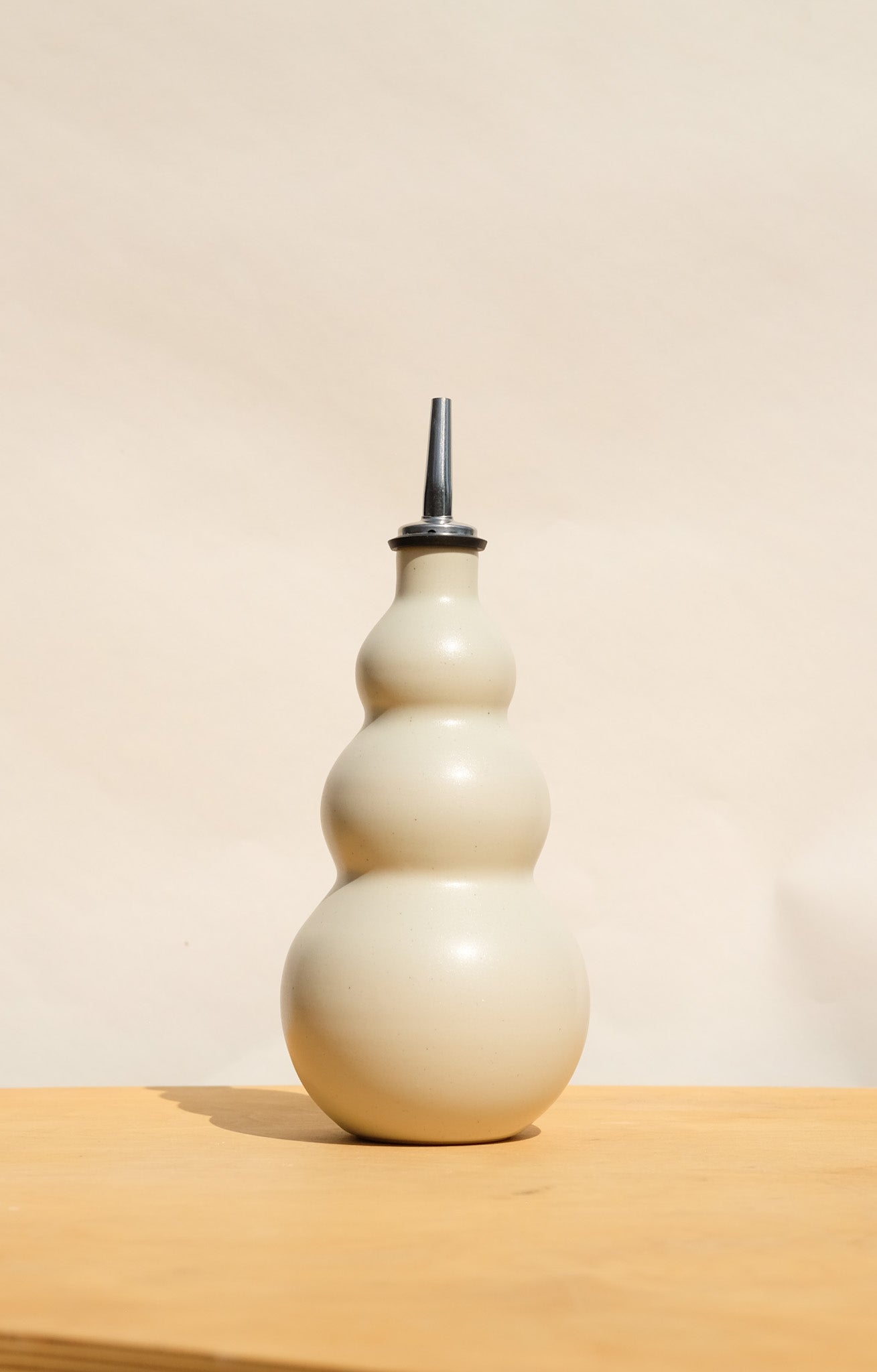 Cream Curvy Olive Oil Cruet 2