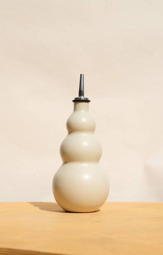 Cream Curvy Olive Oil Cruet 2