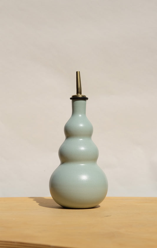 Blue Curvy Olive Oil Cruet 1
