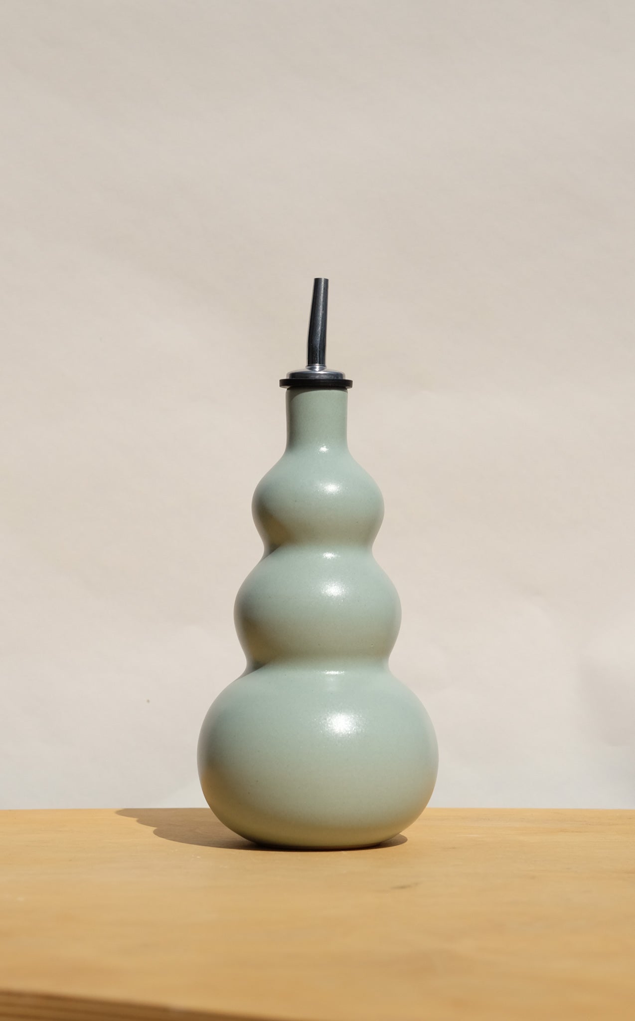 Blue Curvy Olive Oil Cruet 2