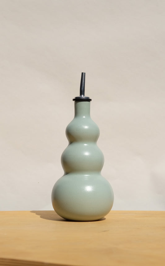 Blue Curvy Olive Oil Cruet 2