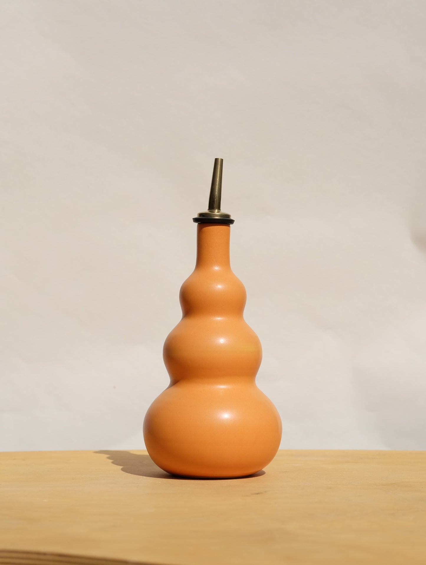 Orange Curvy Olive Oil Cruet 1