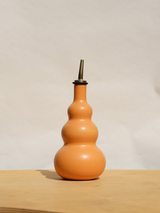 Orange Curvy Olive Oil Cruet 1