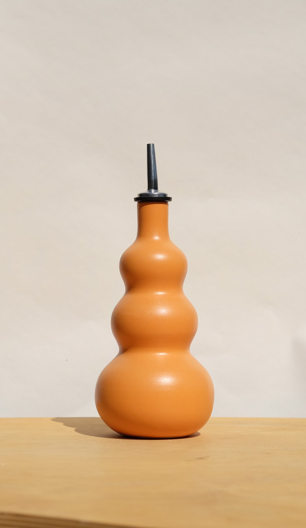 Orange Curvy Olive Oil Cruet 2