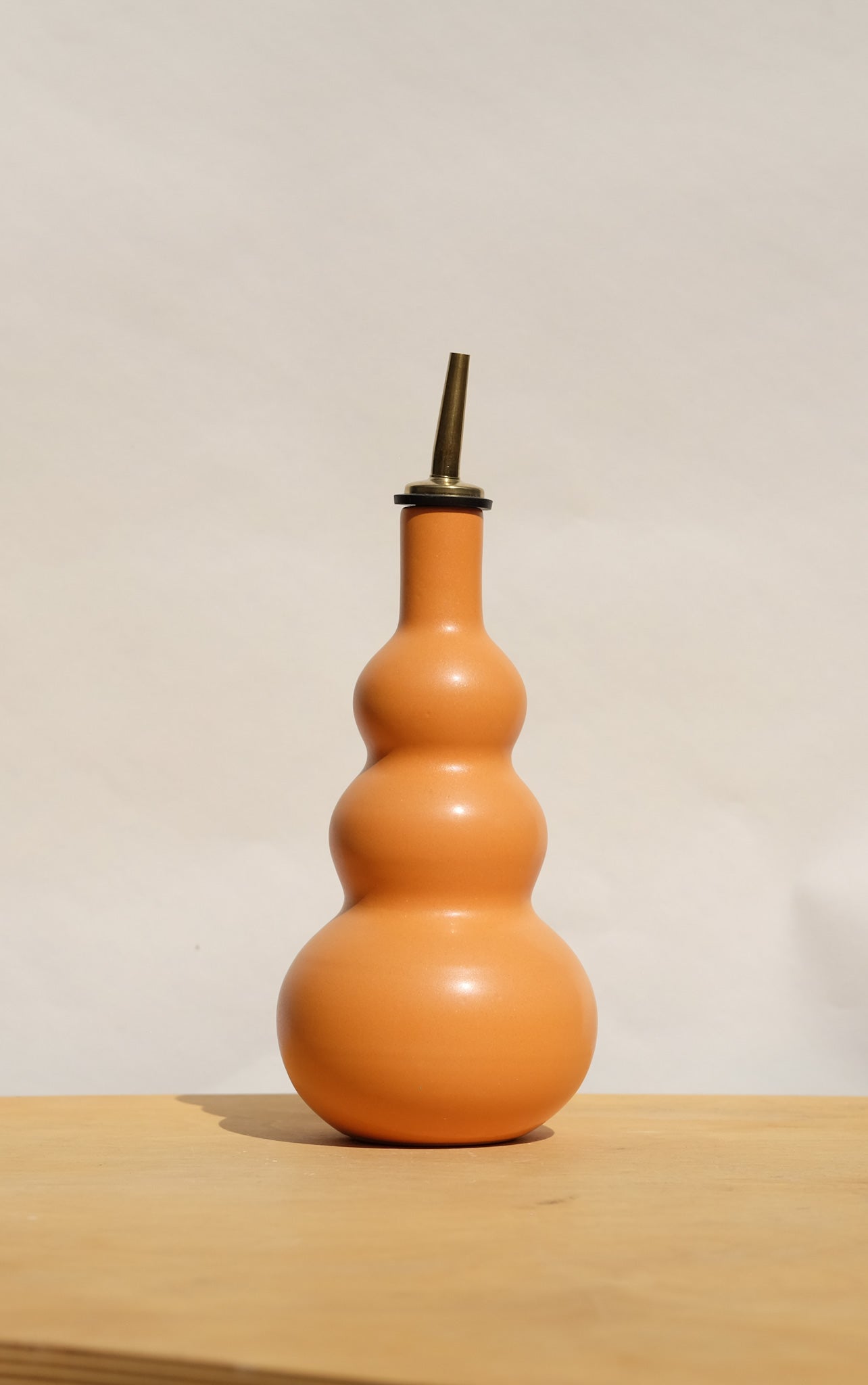 Orange Curvy Olive Oil Cruet 3