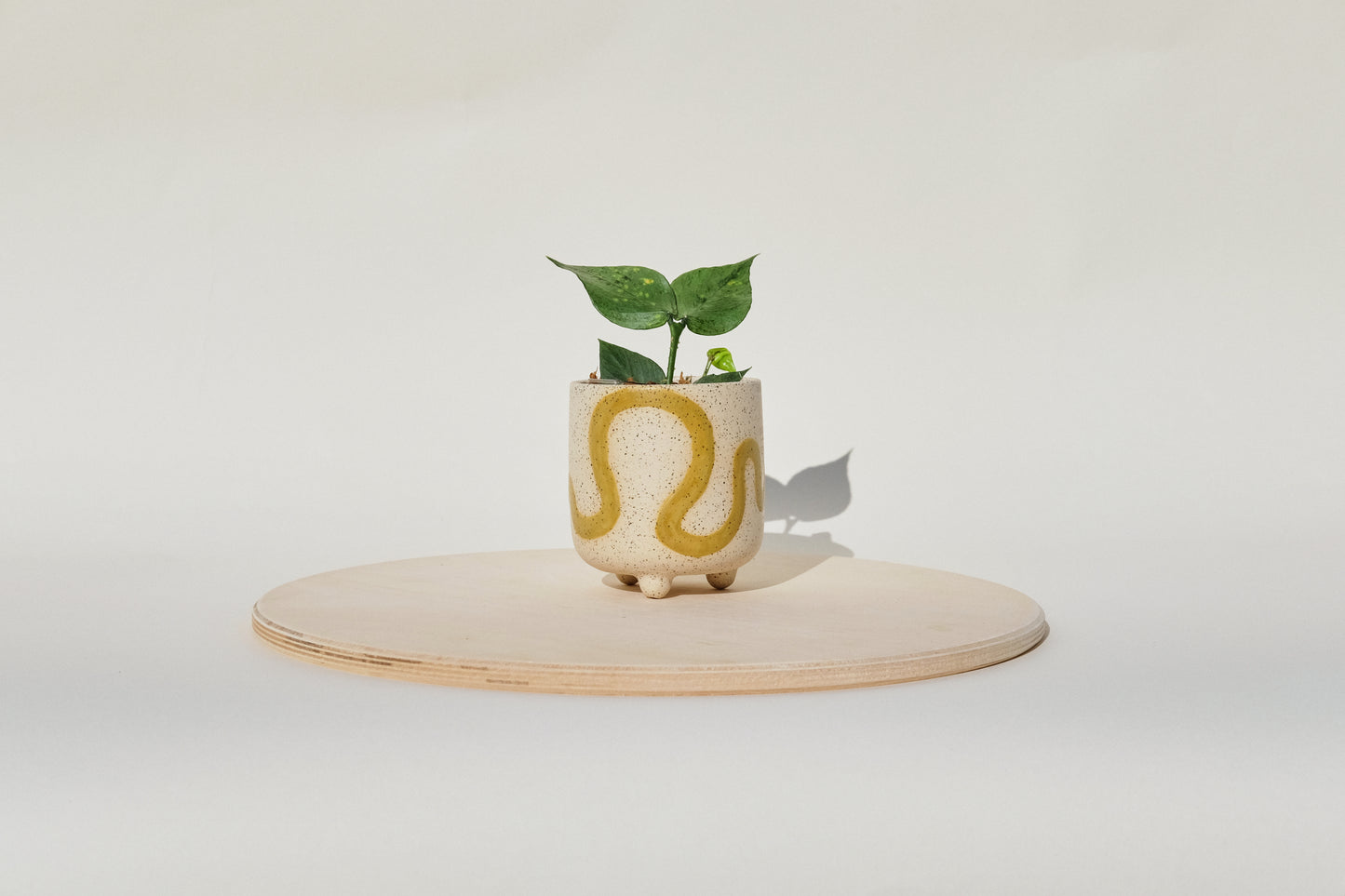 Small One Of A Kind Footed Squiggle Planters