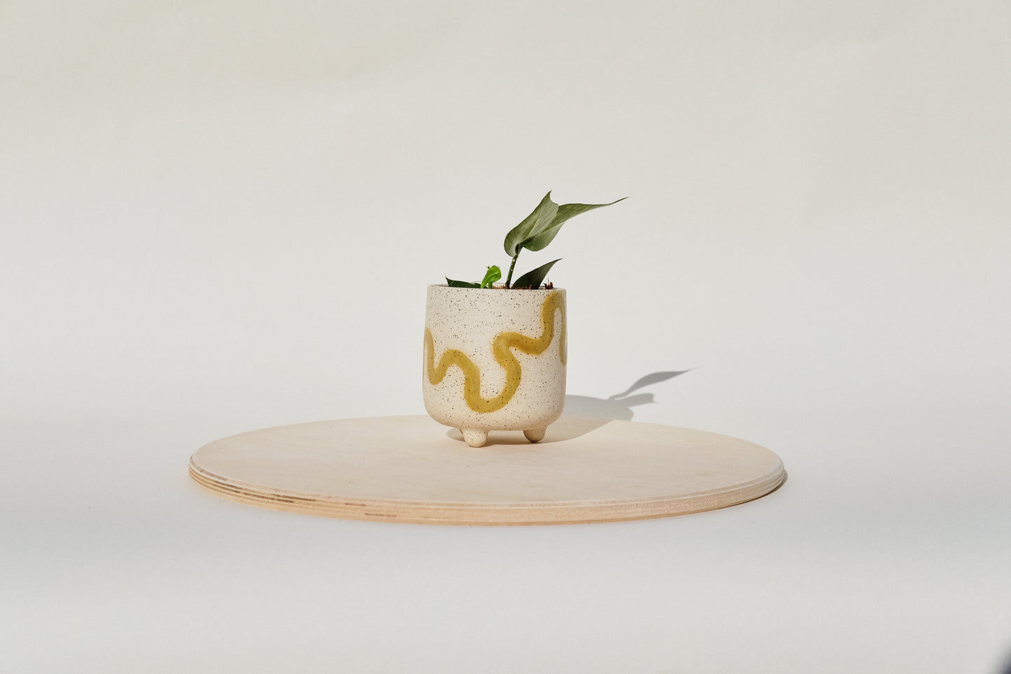 Small One Of A Kind Footed Squiggle Planters